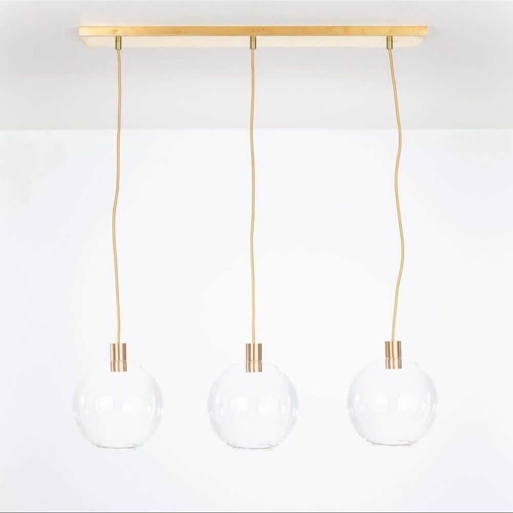 Modern Triple Pendant Light Fixture